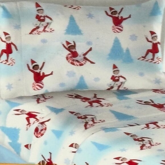 New ELF ON THE SHELF Twin Size Sheet Set Christmas New Holiday - Picture 2 of 6